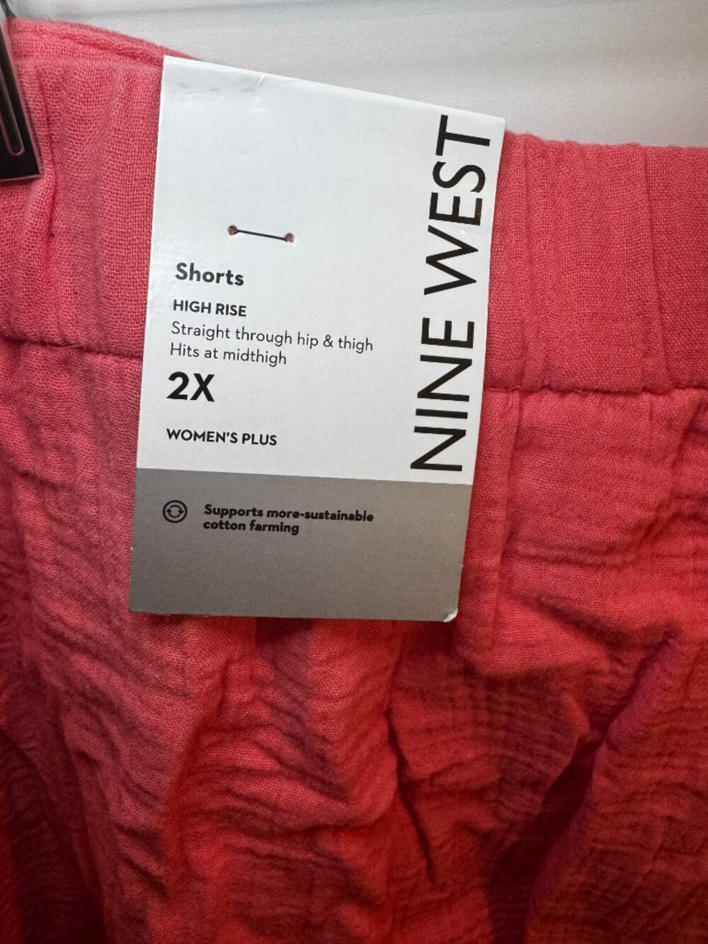 Women's Plus Nine West Summer Linen Shorts 2x NWT - Picture 6 of 7